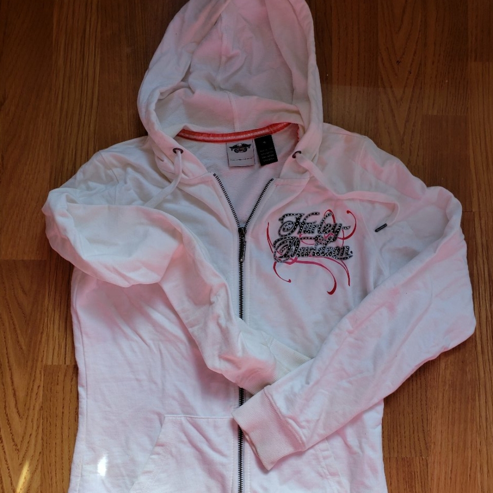 Harley Davidson biker hooded sweatshirt
